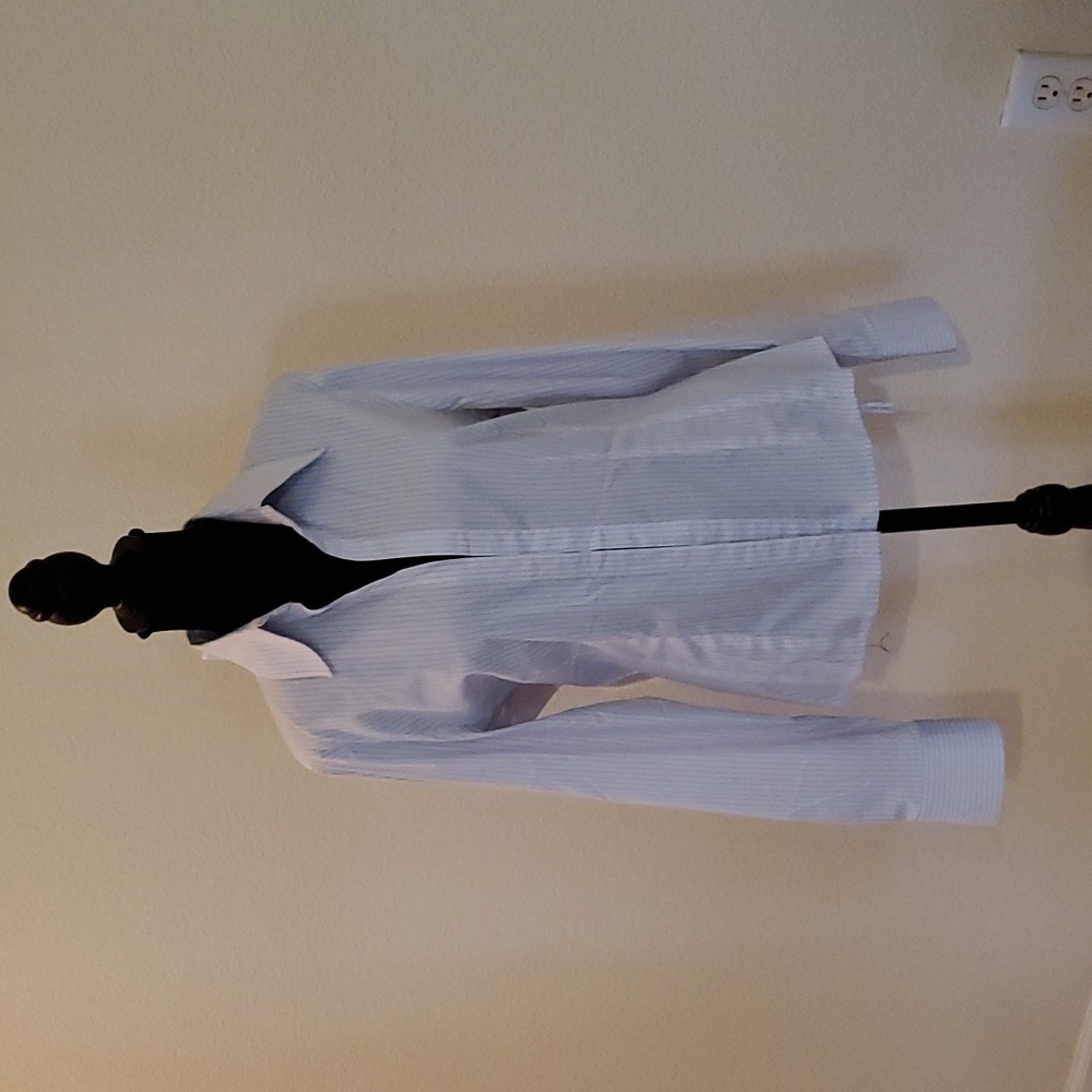 Classic pinstripe blouse.